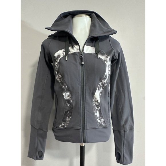 Lululemon Stride Jacket In Fossil Grey Size 2 - Picture 2 of 7